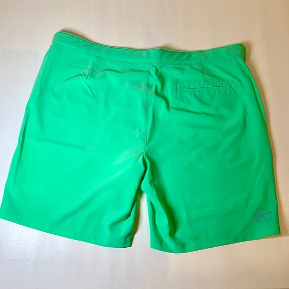 B Draddy Bathing Suit Swim Trunks Caribbean Green Paddle Mesh Lined Shorts XL - Picture 2 of 10